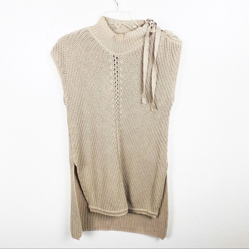 Jessica Simpson Khaki Tunic Knit Small Sweater